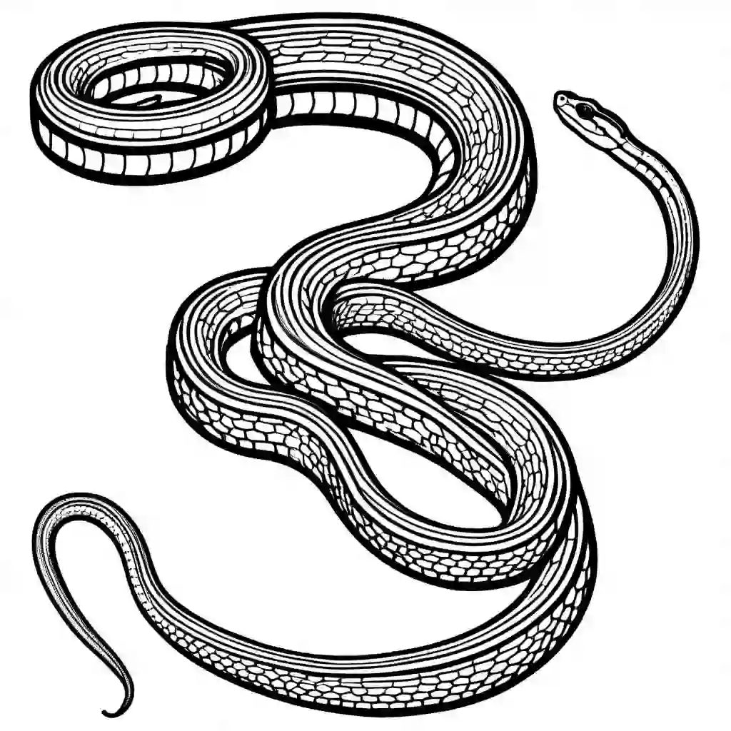 Garter Snake coloring pages